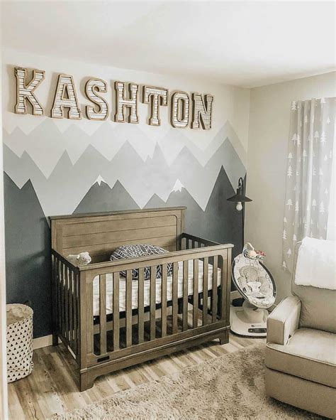 mountain wallpaper nursery